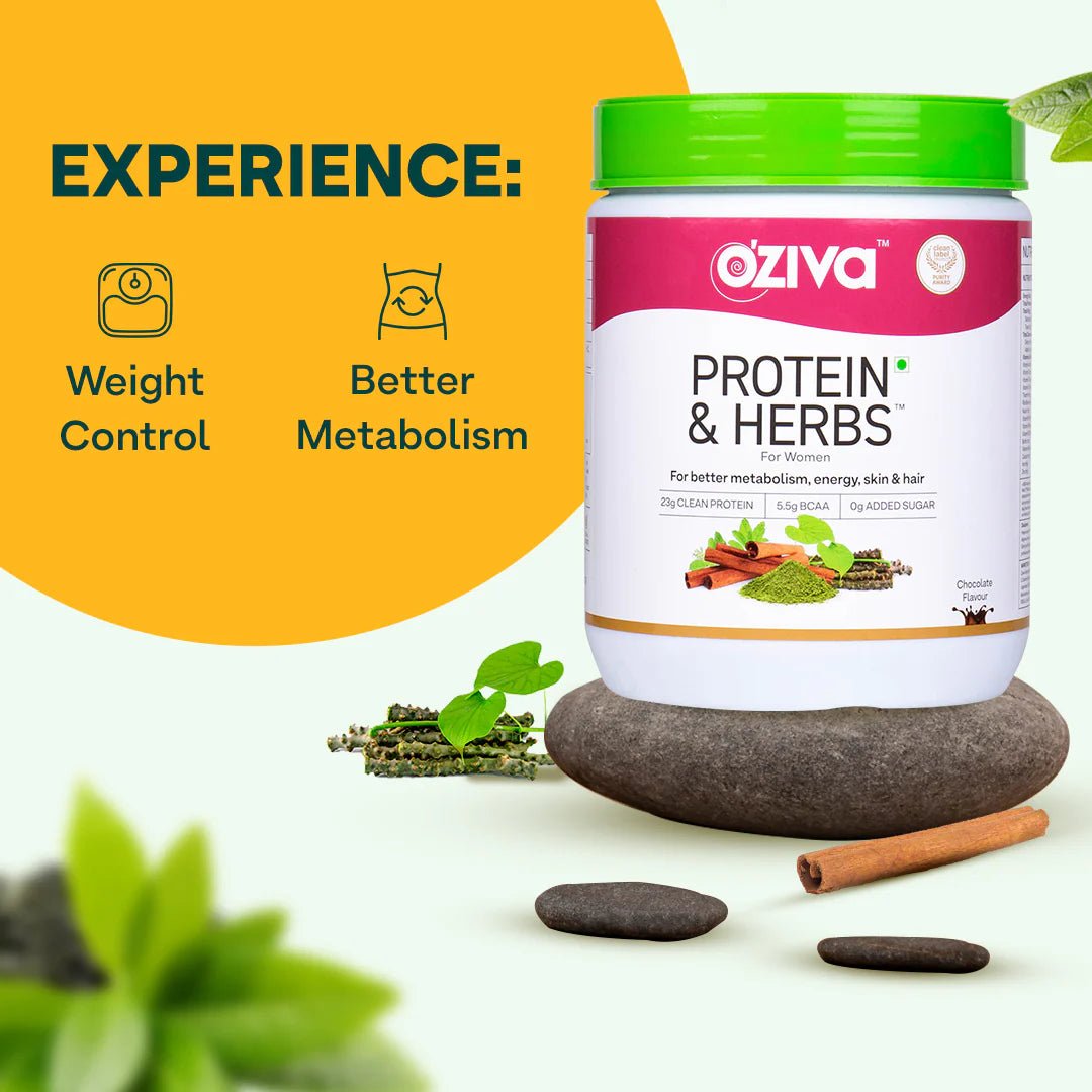 OZiva Protein & Herbs for Women, 500G