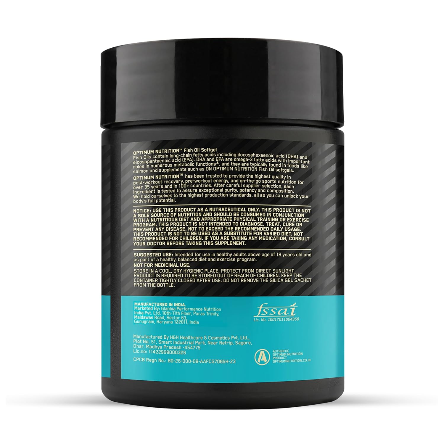 Optimum Nutrition Fish Oil - 60 Capsules, 1000 mg Fish Oil