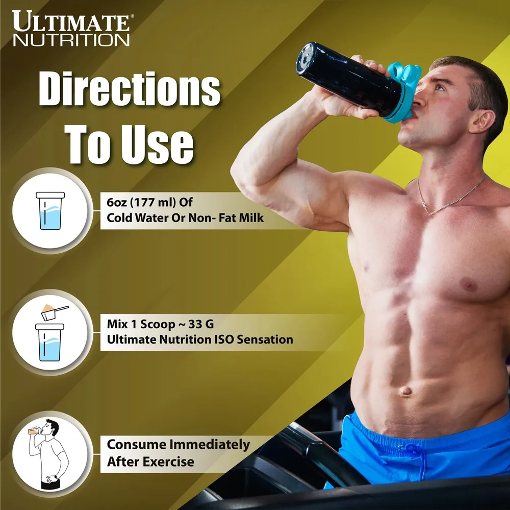 Ultimate Nutrition ISO SENSATION 93, 5Lbs, Chocolate Fudge - 