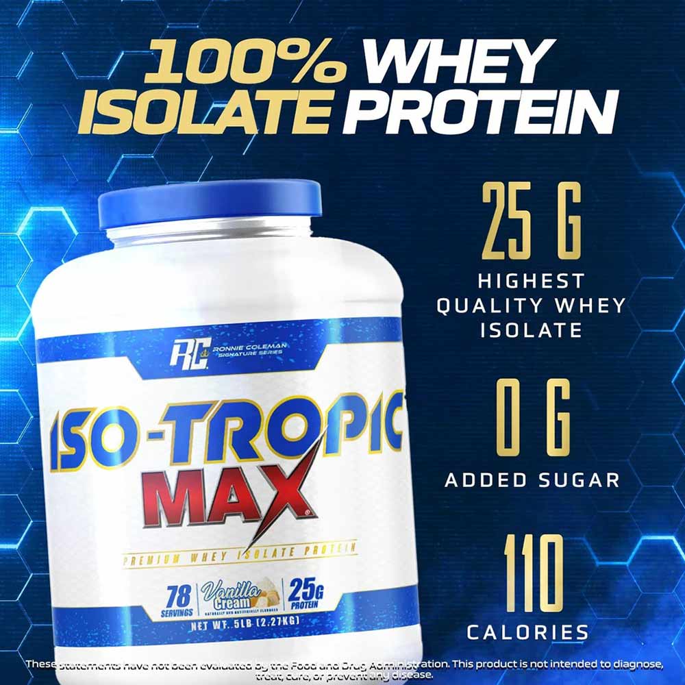 Ronnie Coleman Iso-Tropic Max, 2.27 kg (5 lb) - German Chocolate Cake