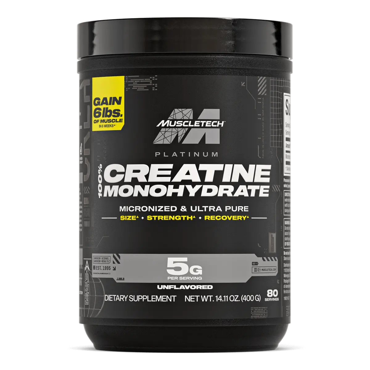 Muscletech Platinum 100% Creatine, 250G, NEW - 
