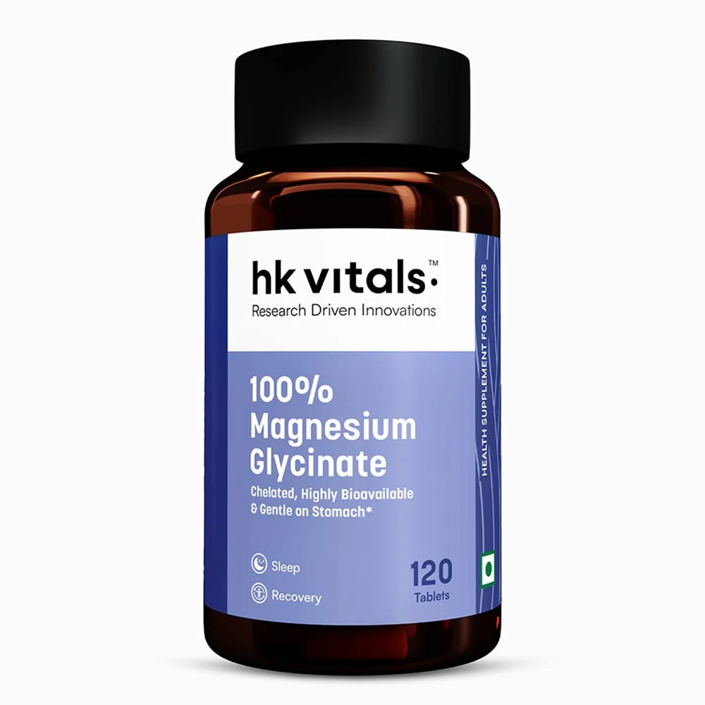 HK Vitals 100% Magnesium Glycinate, 120 tablet(s) - 