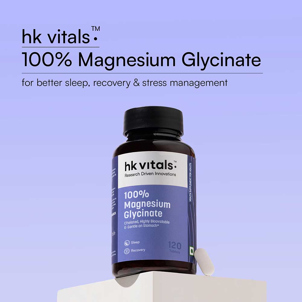 HK Vitals 100% Magnesium Glycinate, 120 tablet(s) - 