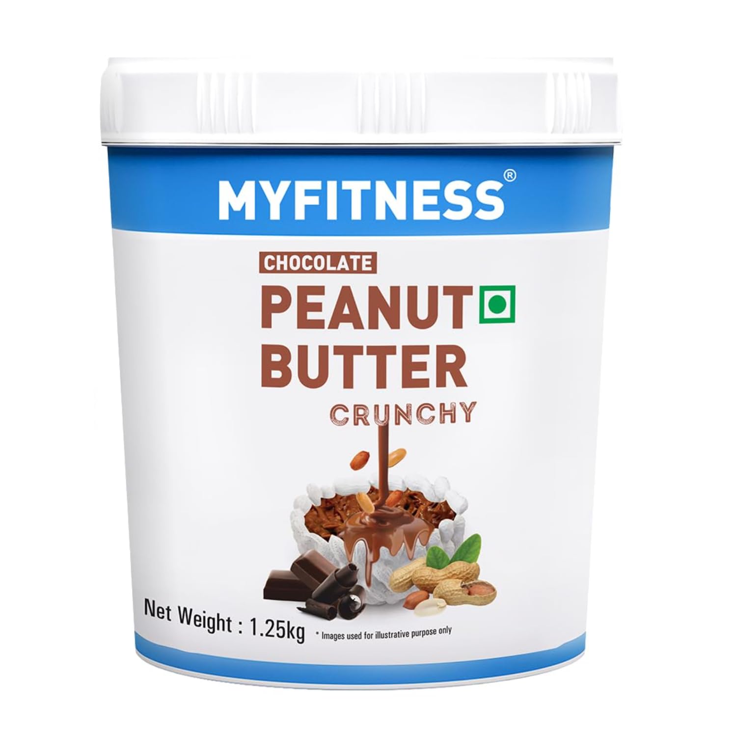 MYFITNESS Choclate Peanut Butter | 22g Protein - 510G / Crunchy