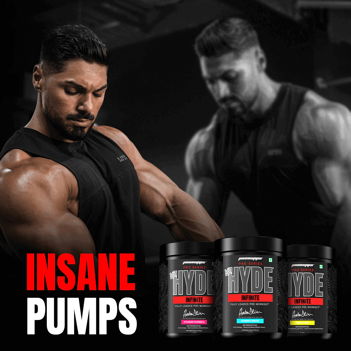 Prosupps HYDE Infinite Pre Workout, Andrei Dew Signature Pre Workout - Blue Berry Lemonade