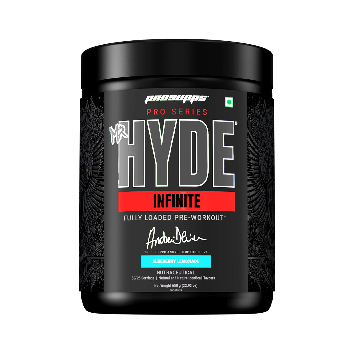 Prosupps HYDE Infinite Pre Workout, Andrei Dew Signature Pre Workout - Blue Berry Lemonade