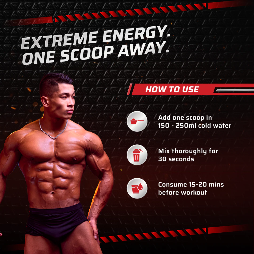 Dynamite Pre-Workout EXTREME - 540g, 30 Servings - Valencia Orange