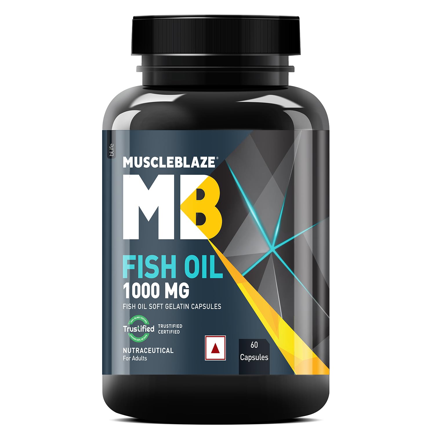 MuscleBlaze Omega 3 Fish Oil (1000 mg), 60 Units - 
