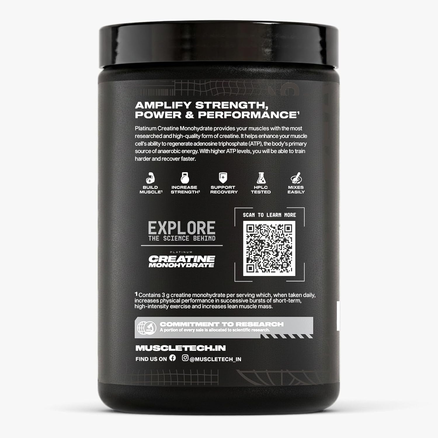 MuscleTech Platinum Creatine Micronized Powder - Flavoured, 83 Servings - Citrus Blast